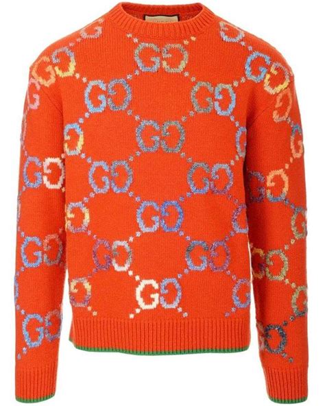 gucci orange sweater|gucci jumper women.